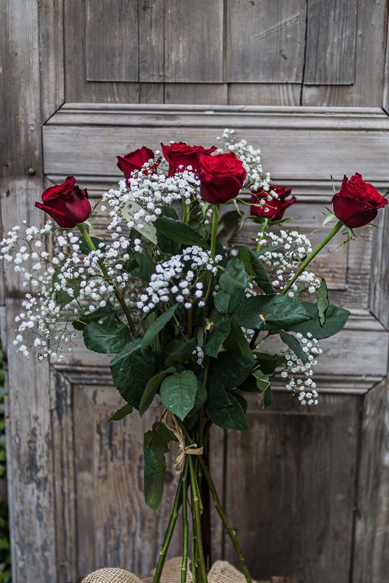 Bouquet de roses - La Chaumière Fleurie